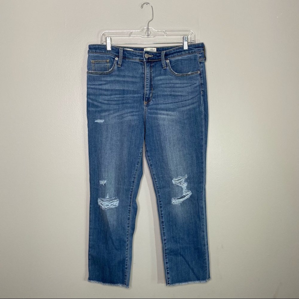 Universal Threads High Rise Slim Straight Freyr Hem Jeans Size 12
